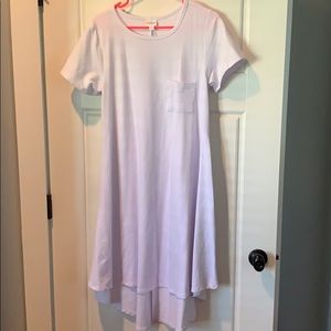 Lularoe solid white Carly. EUC. Size medium